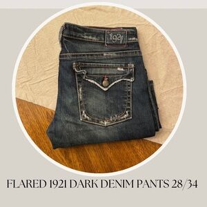 FLARED LOW-RISE 1921 DENIM PANTS 28/34